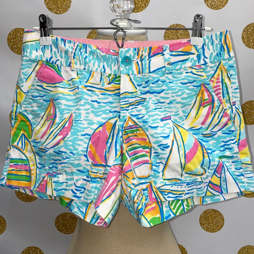 Holy Grail Lilly Pulitzer Callahan Short, You Gotta Regatta, Size 2, MINT